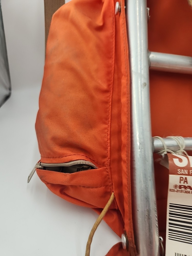 Skyline Camp Trail External Frame Hiking Backpack, Orange VTG