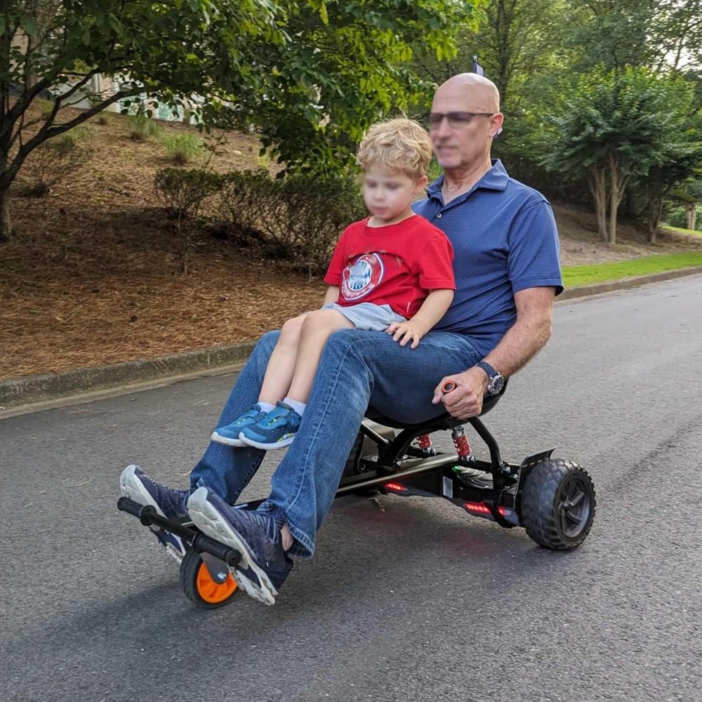 2 Pcs Adjustable Hoverboard Seat Attachment Straps with 2 Pcs Strap Protectors