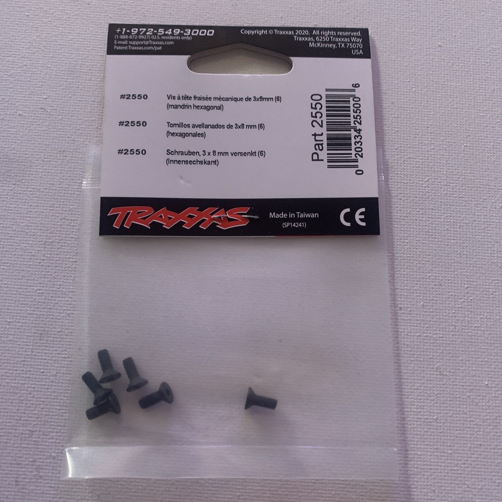 Traxxas Countersunk Screws 2550 NEW