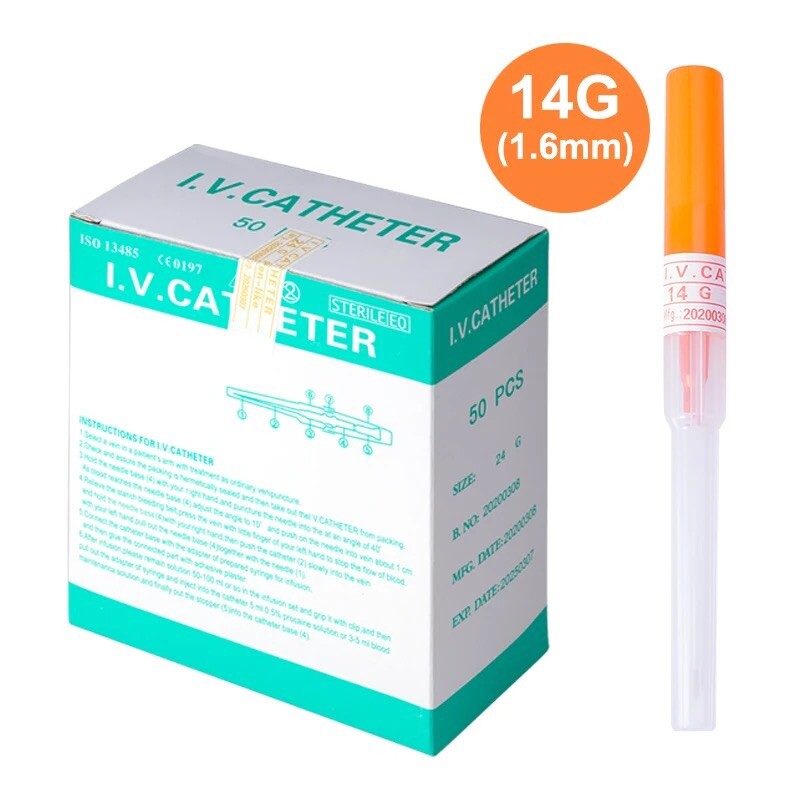 Piercing Needle Disposable Catheter Cannula 50 Pcs