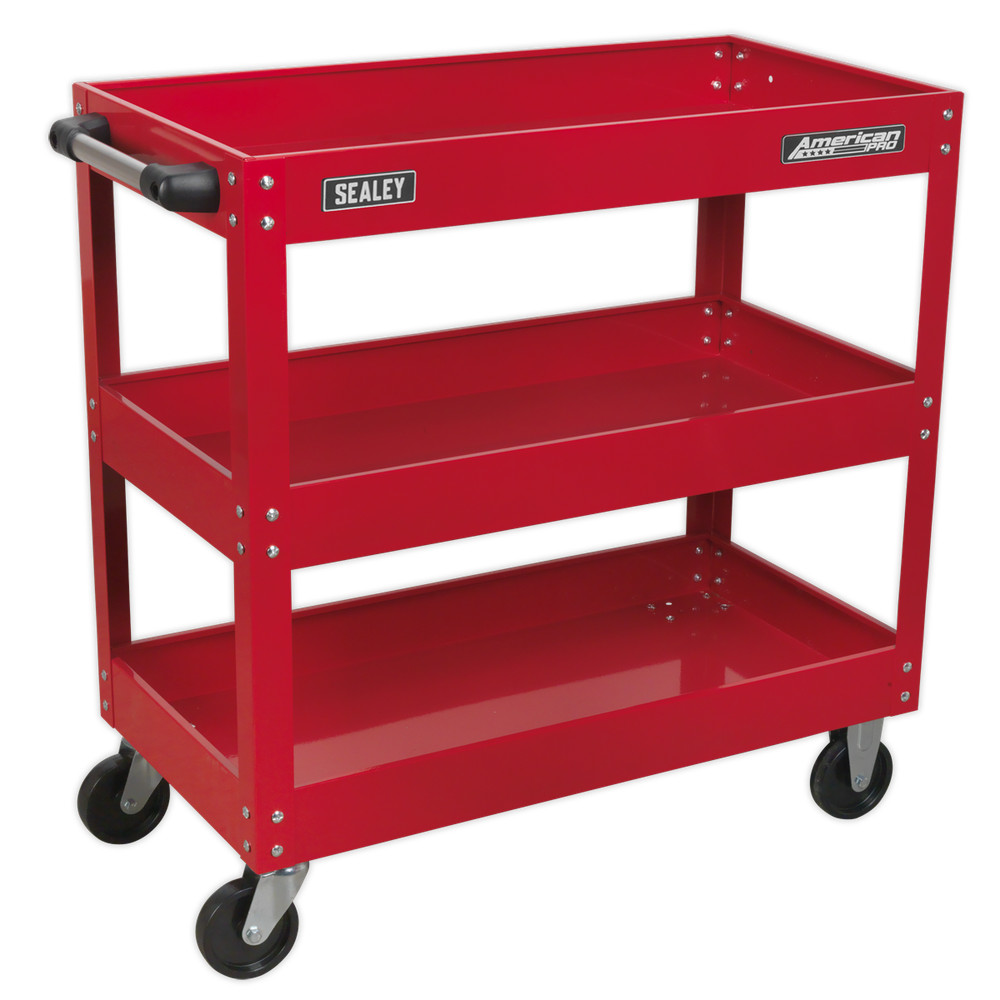 Workshop Trolley 3-Level Heavy-Duty - Sealey CX108 New