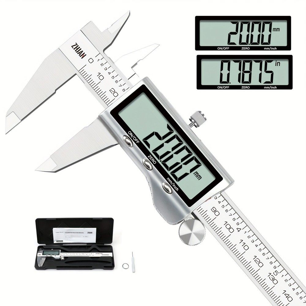 19A05 Electronic Digital Caliper, Precision Measuring Tool with Zero-Set