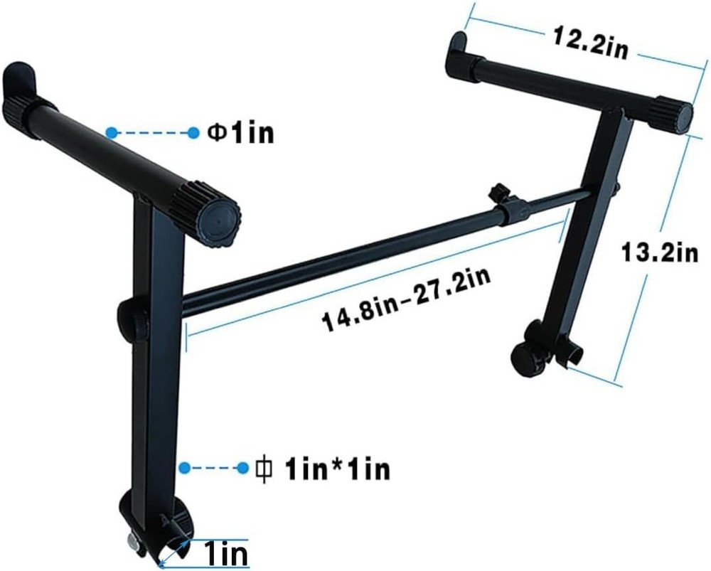 2 Tier Adjustable Keyboard Stand Extension Black