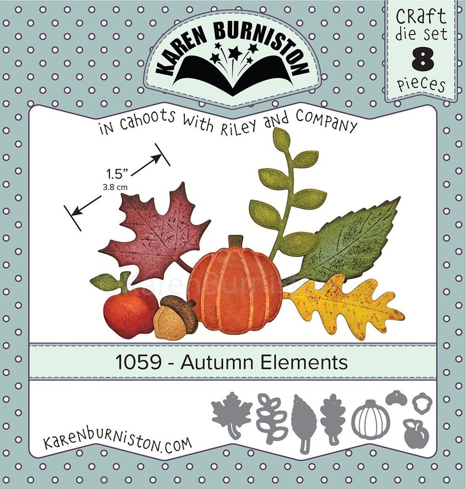 Karen Burniston Die Set 1059 Autumn Elements