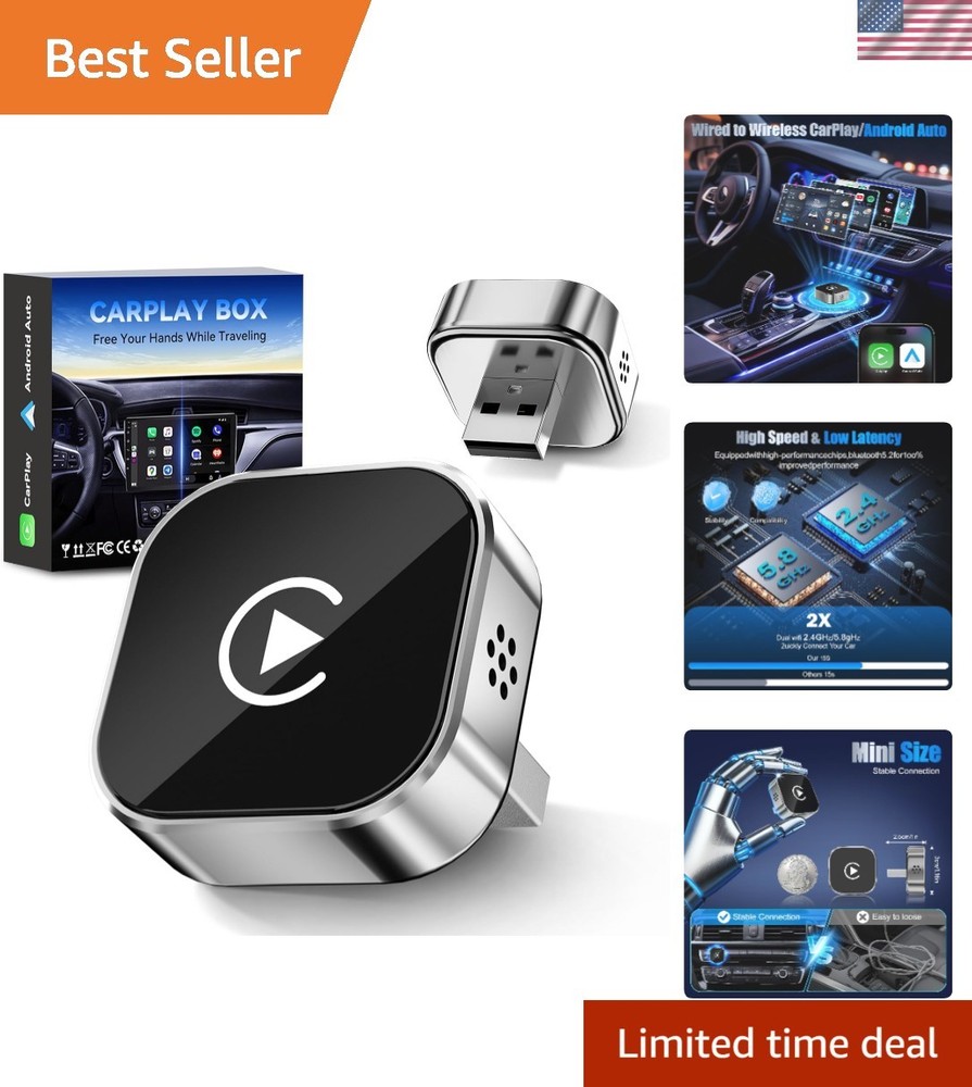 2026 Wireless Car Adapter - Universal Smart Screen Converter for CarPlay/Android