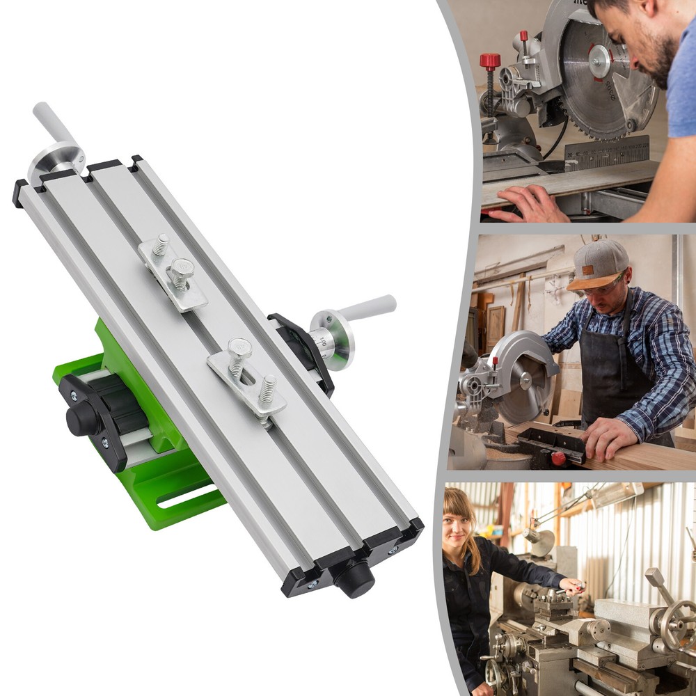 Cross Slide Drill Press Bench Axis Mill Machine Work Table Compound Vise Vice