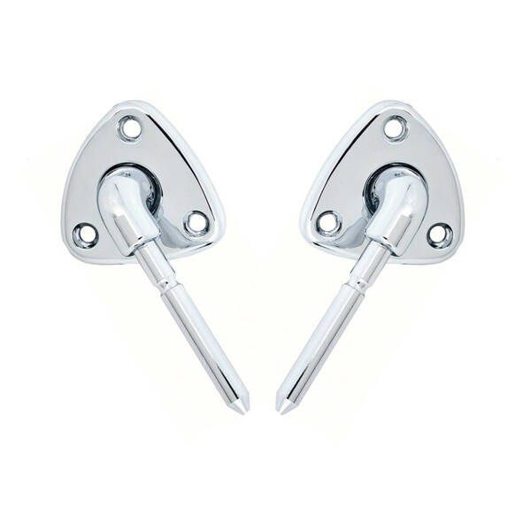 1978-88 GBody T-Top Non Illuminated Sun Visor Swivel Bracket Chrome EACH