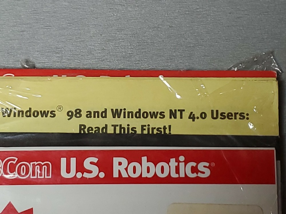 3Com US Robotics 56K Faxmodem Installation Guide Disk Windows 95 98 NT 4.0