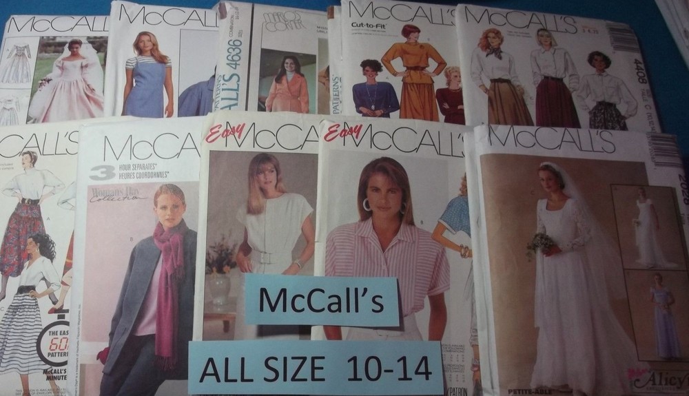 McCall's Patterns ~ All Patterns are Size 10-14 * ~ * ~ * ~ * ~ * ~ Listing 9536