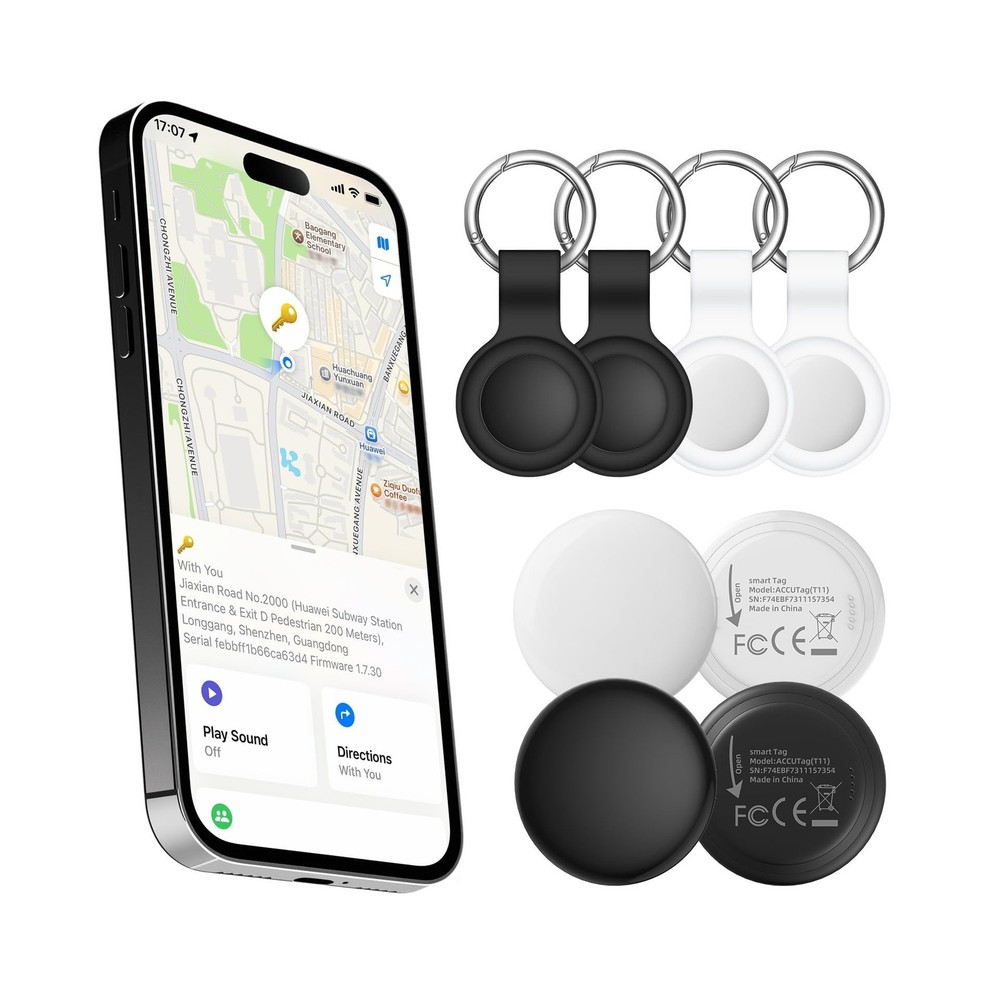 Air Tracker Tags-4 Pack[Apple MFi Certified] (iOS Only), Bluetooth ... Fast Ship