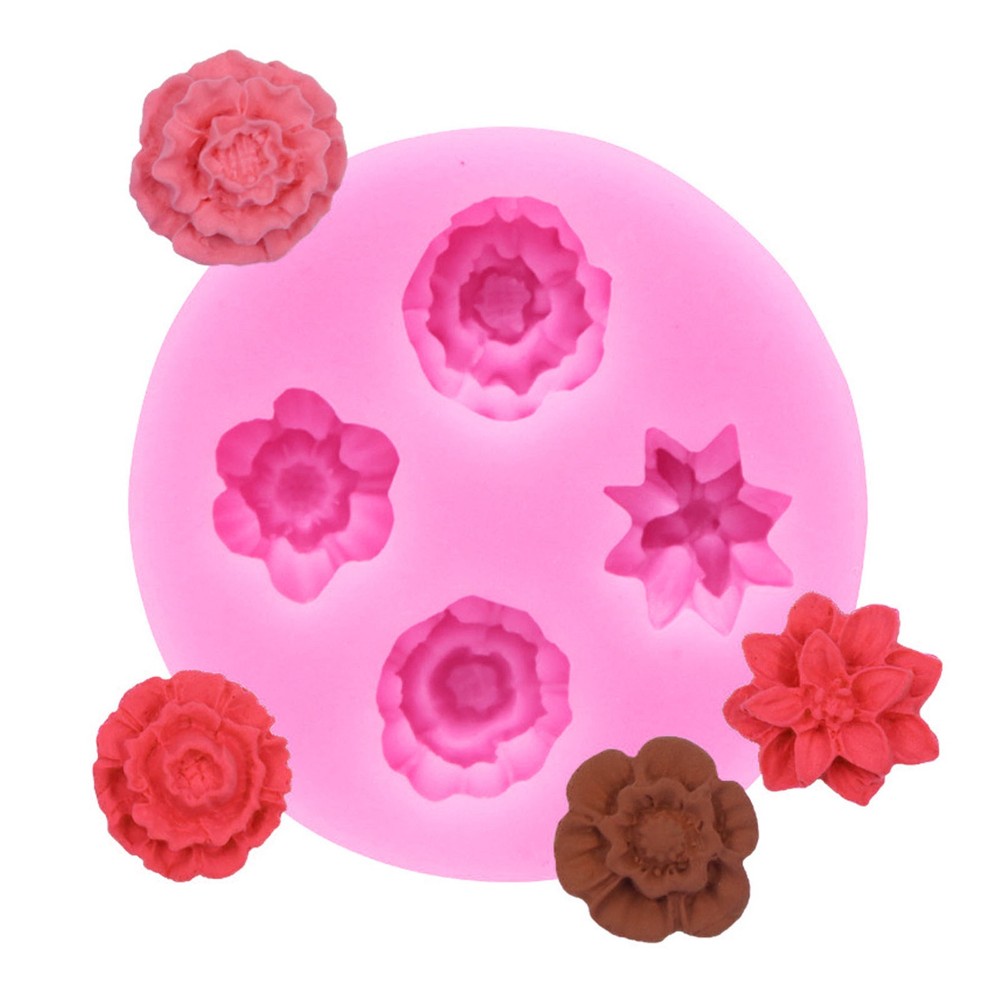 Rose Flower Silicone Mold Cake Decorating