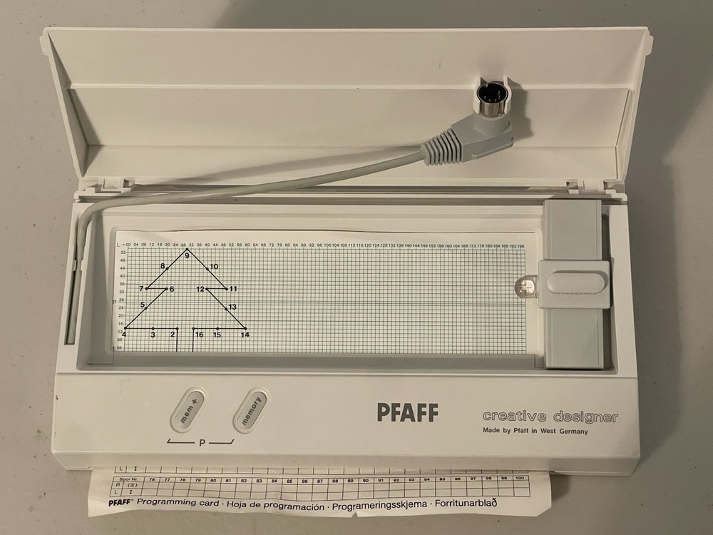 Vintage PFAFF Creative Designer ML 0001 Programming Pad West Germany