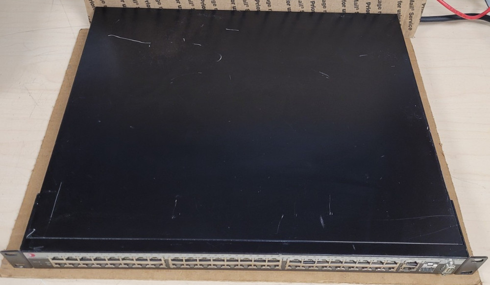Enterasys A2H124-48P W/RACK EARS (TESTED/RESET)