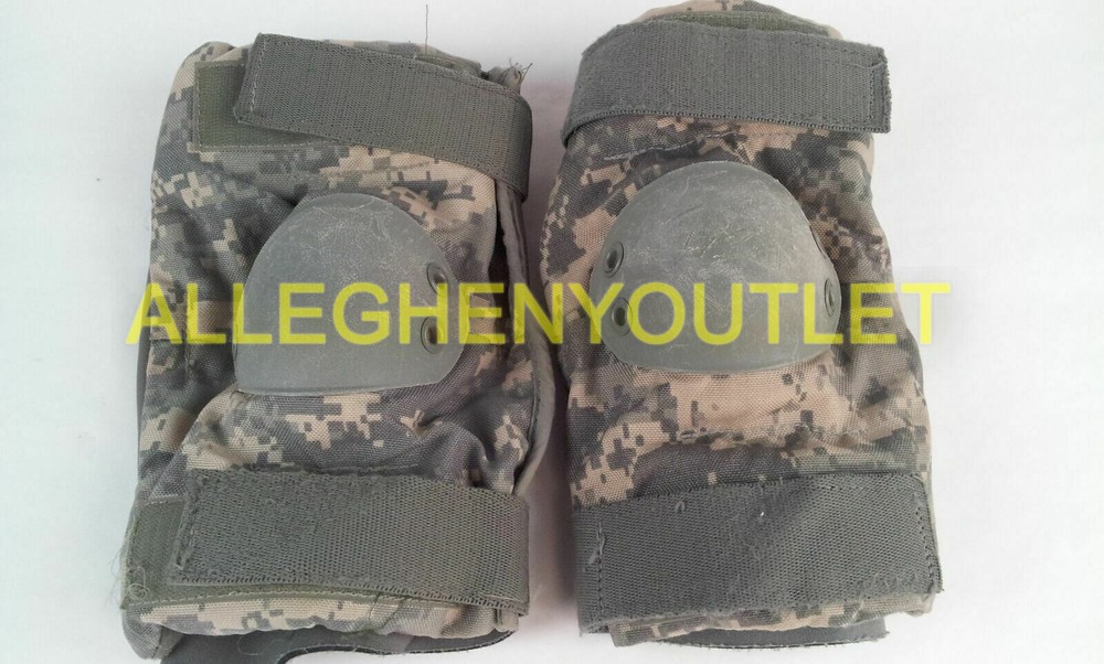 ARMY ISSUE ACU DIGITAL ELBOW PAD SET UCP BIJAN'S MEDIUM, VGC
