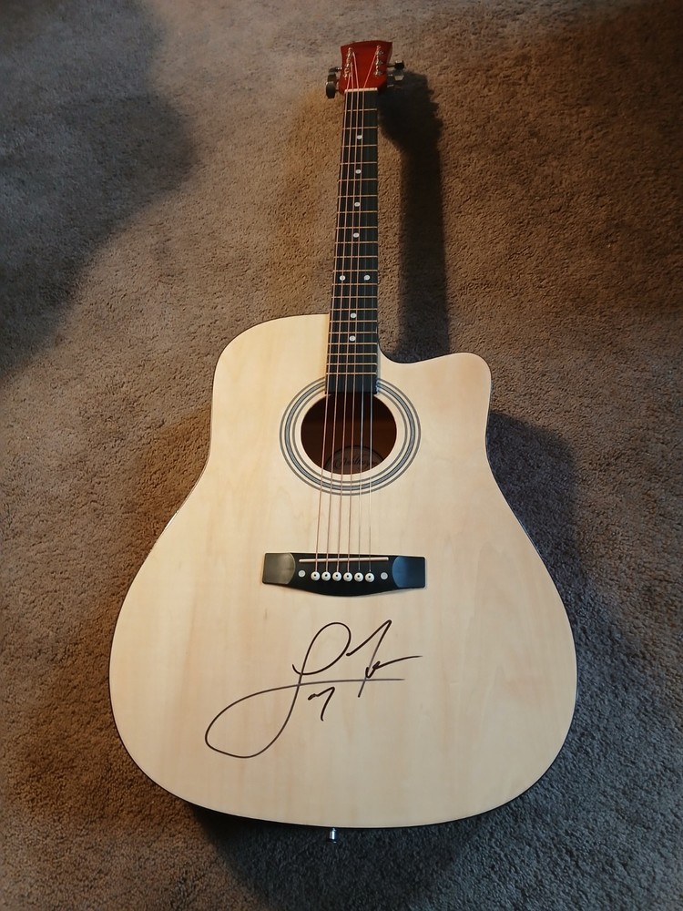 Larry Fleet autographed Acoustic Guitar
