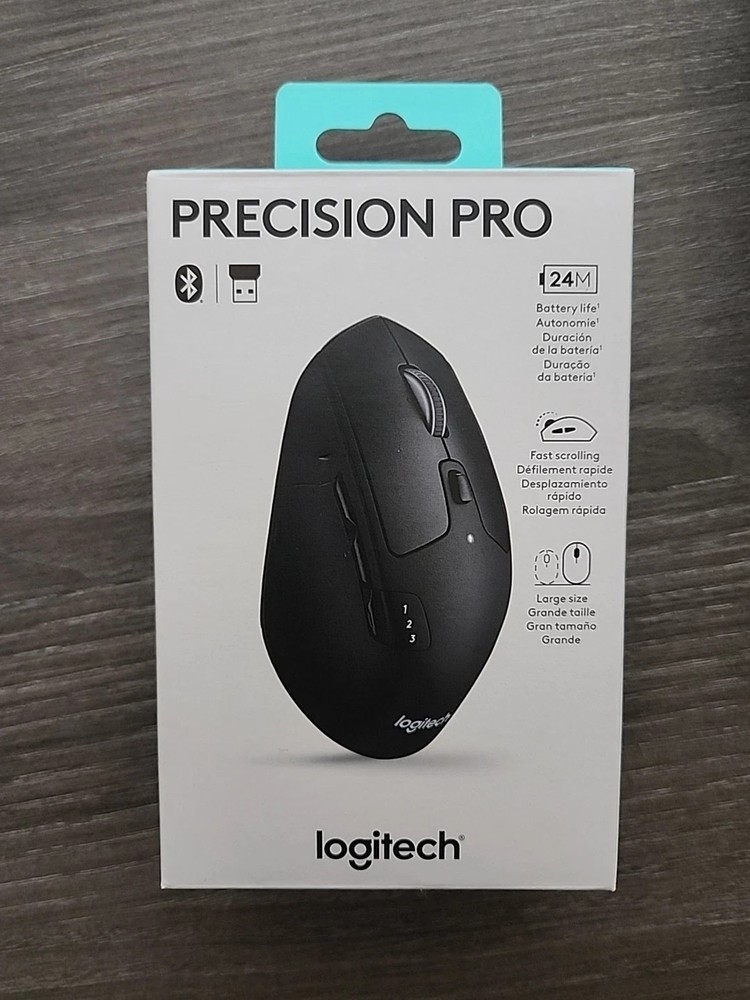 Logitech Precision PRO Optical USB Wireless Gaming Mouse, Black 910-007450