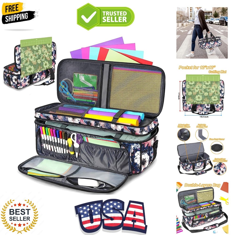 Carrying Case for Cricut Maker 4, Maker 3, Explore 4, Explore 3, Air 2, Die C...