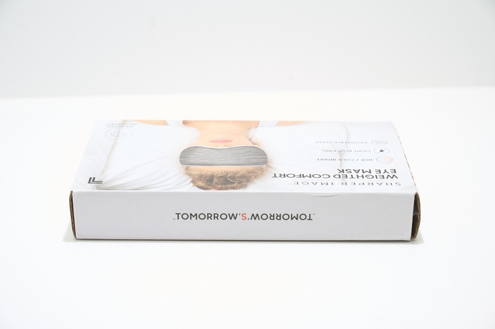 SHARPER IMAGE Weighted Comfort Eye Mask, Hot Cold Insert