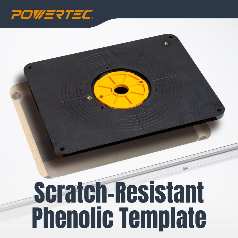 POWERTEC 24" x 32" Benchtop Router Table with Insert Plate – Router Table Top