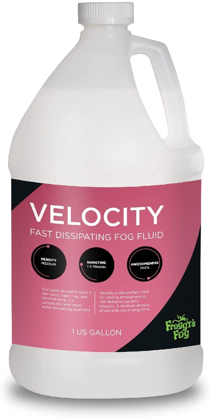 Froggys Fog Velocity High Density, 20-30 Second Hang Time 1 gallon