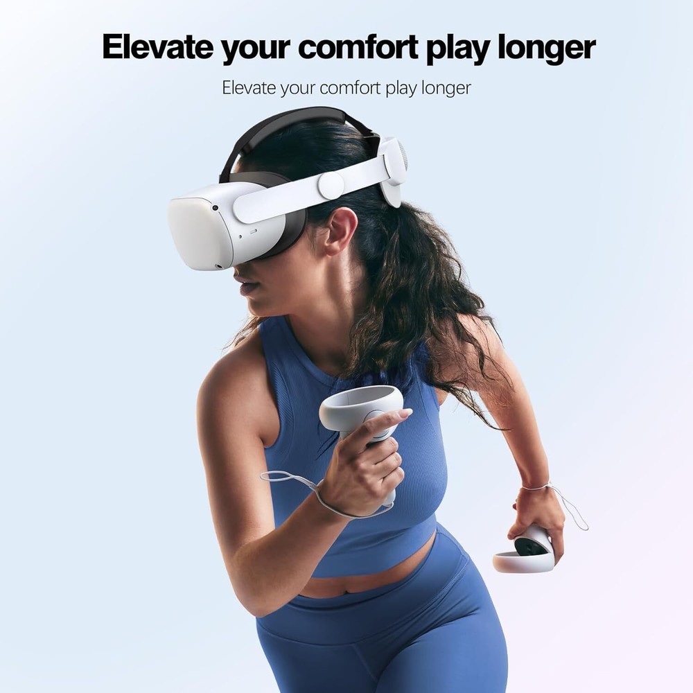 Head Strap Compatible with Oculus Quest 2,Meta Quest 2 Accessories Adjustable El
