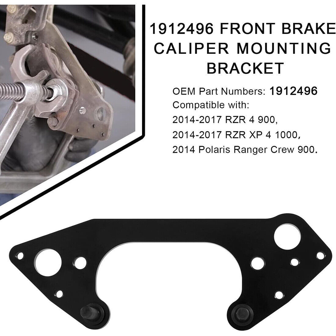 Front Brake Caliper Mounting Bracket 1912496 For Polaris Ranger RZR XP 900 1000
