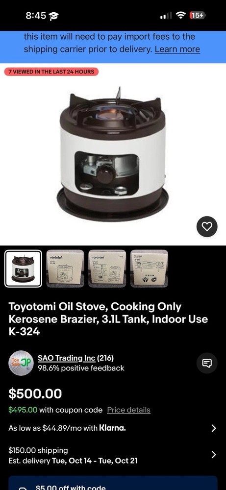 Toyostove K5