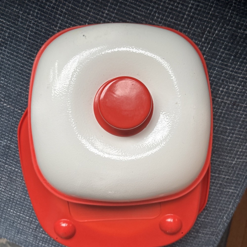 Range Mate Microhearth Orange Microwave Grill Pan & Lid Rectangular Very Good