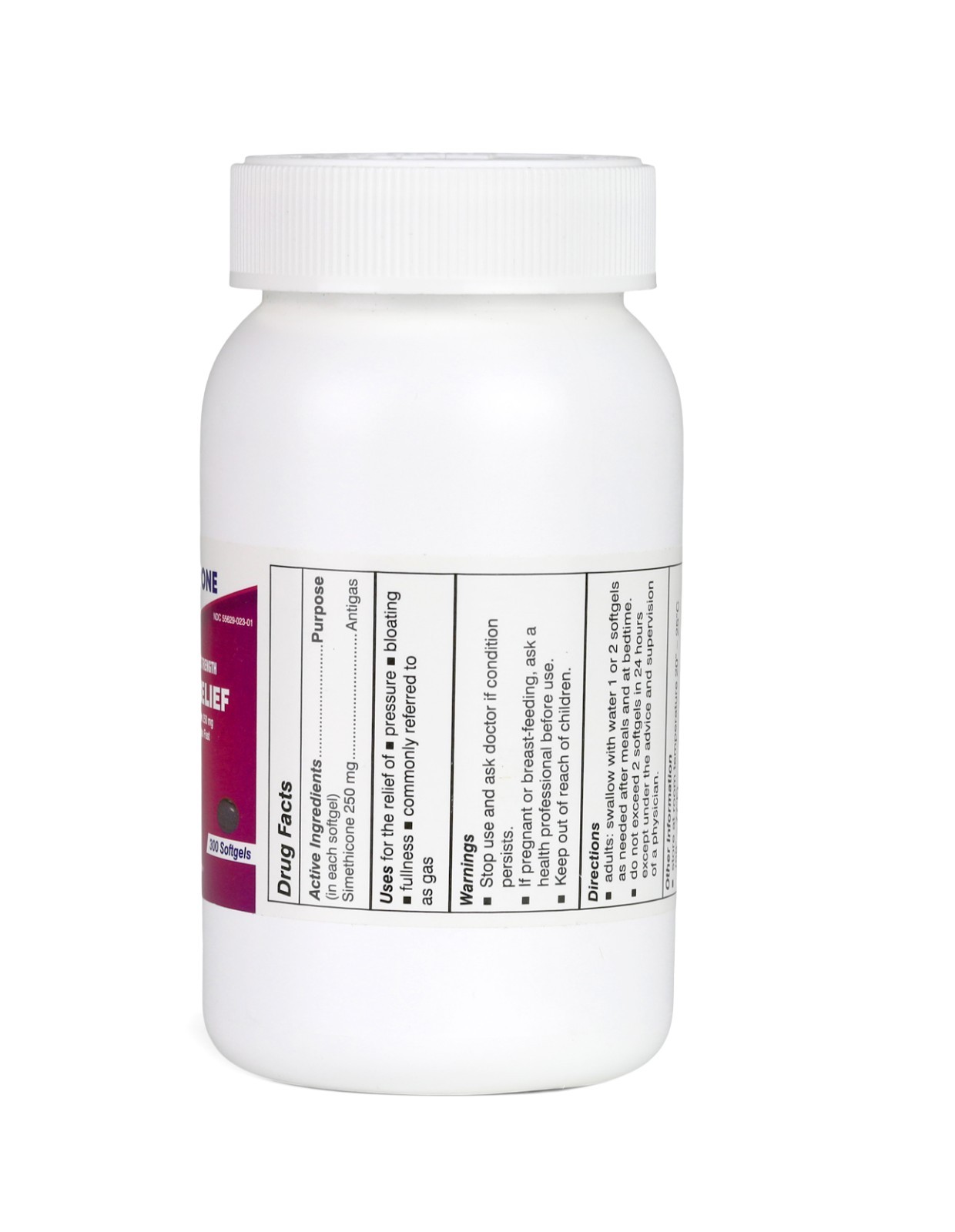 Maximum Strength Gas Relief Softgels, 250 mg Simethicone, 300 Count