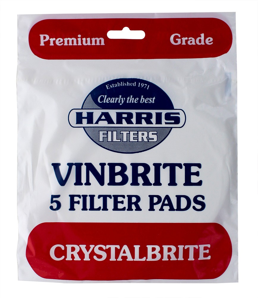 Vinbrite Crystalbrite Filter Pads, 5 Count