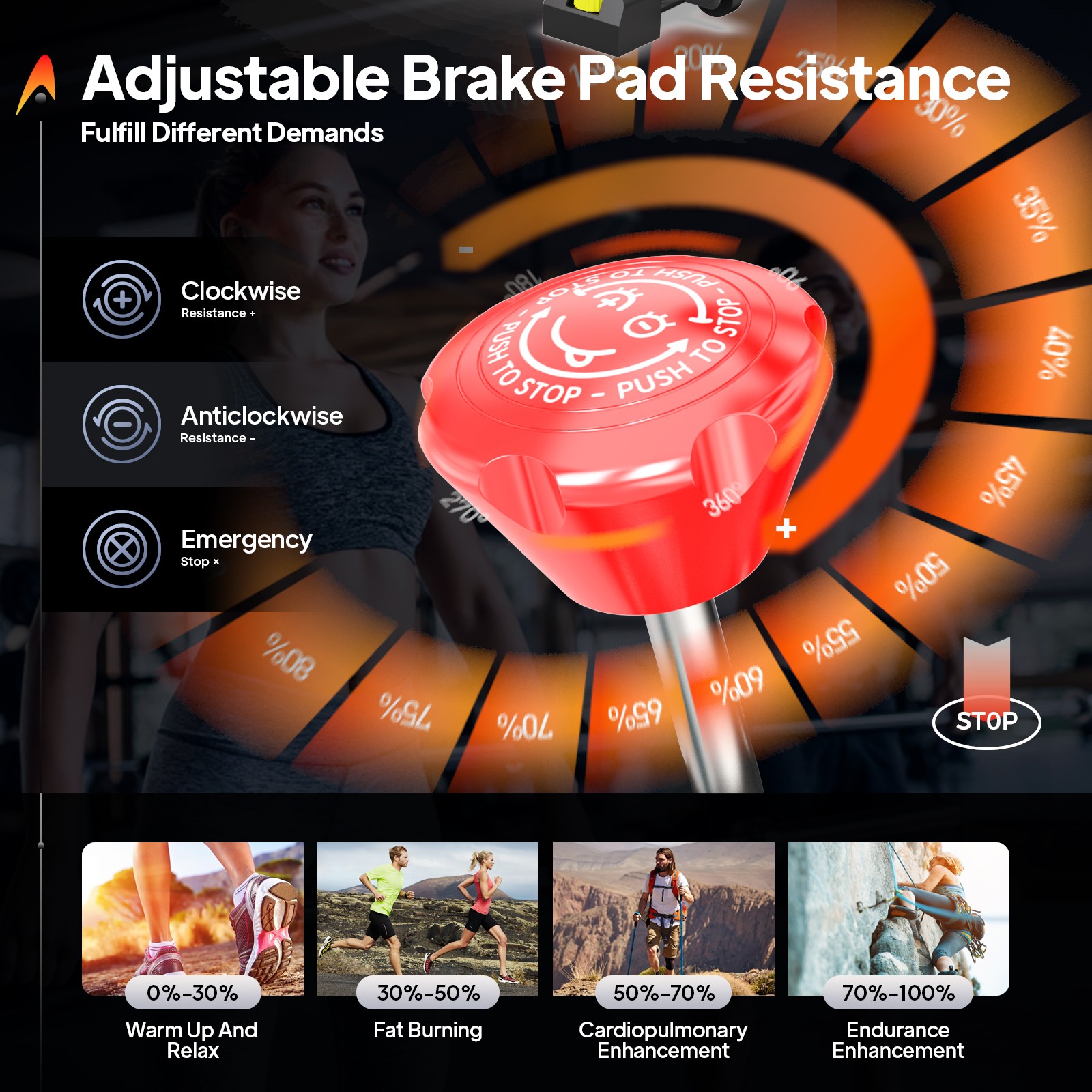 Exercise Bike Adjustable Magnetic Resistance Indoor Cycling Bike Stationary Bike