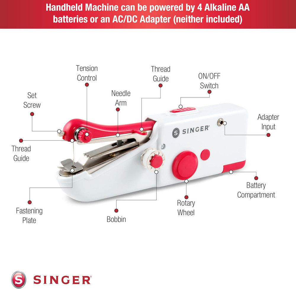 Stitch Sew Quick Portable Mending Machine - Single Thread Machine for Quick Repa