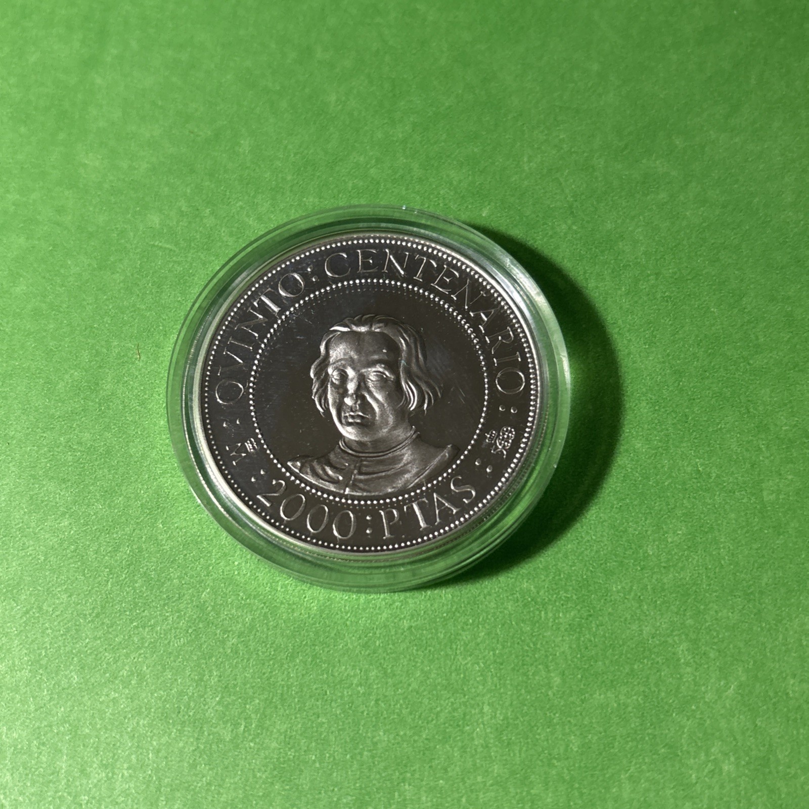 L@@K SPAIN PUERTO RICO 5 COINS SET 500th DISCOVERY 100-2000 PESETAS LIMIT EDIT