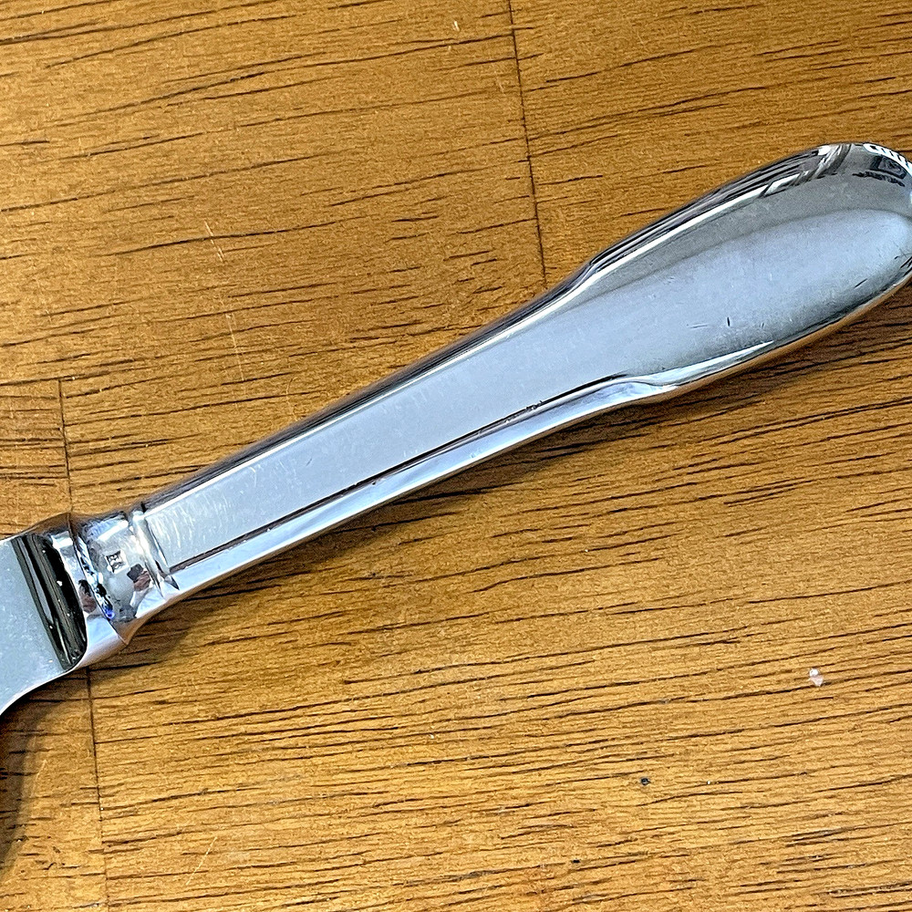 CHRISTOLFE SILVERPLATE PIE SERVER WITH KNIFE CUTTING EDGE 10"