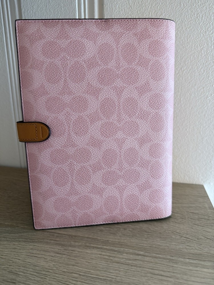 Coach NWT Powder Pink Notebook Limited Edition