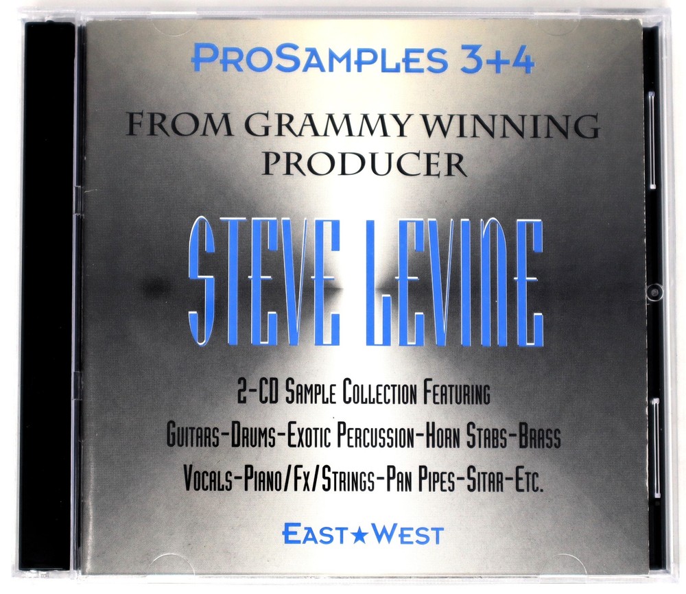 East West Steve Levine ProSamples 3+4 Sample Library/Sound Library/Sampling 2 CD