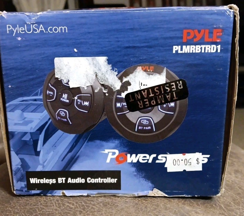 Pyle Wireless Controller Full-Range Stereo Sound Marine Grade Water-Resistant/