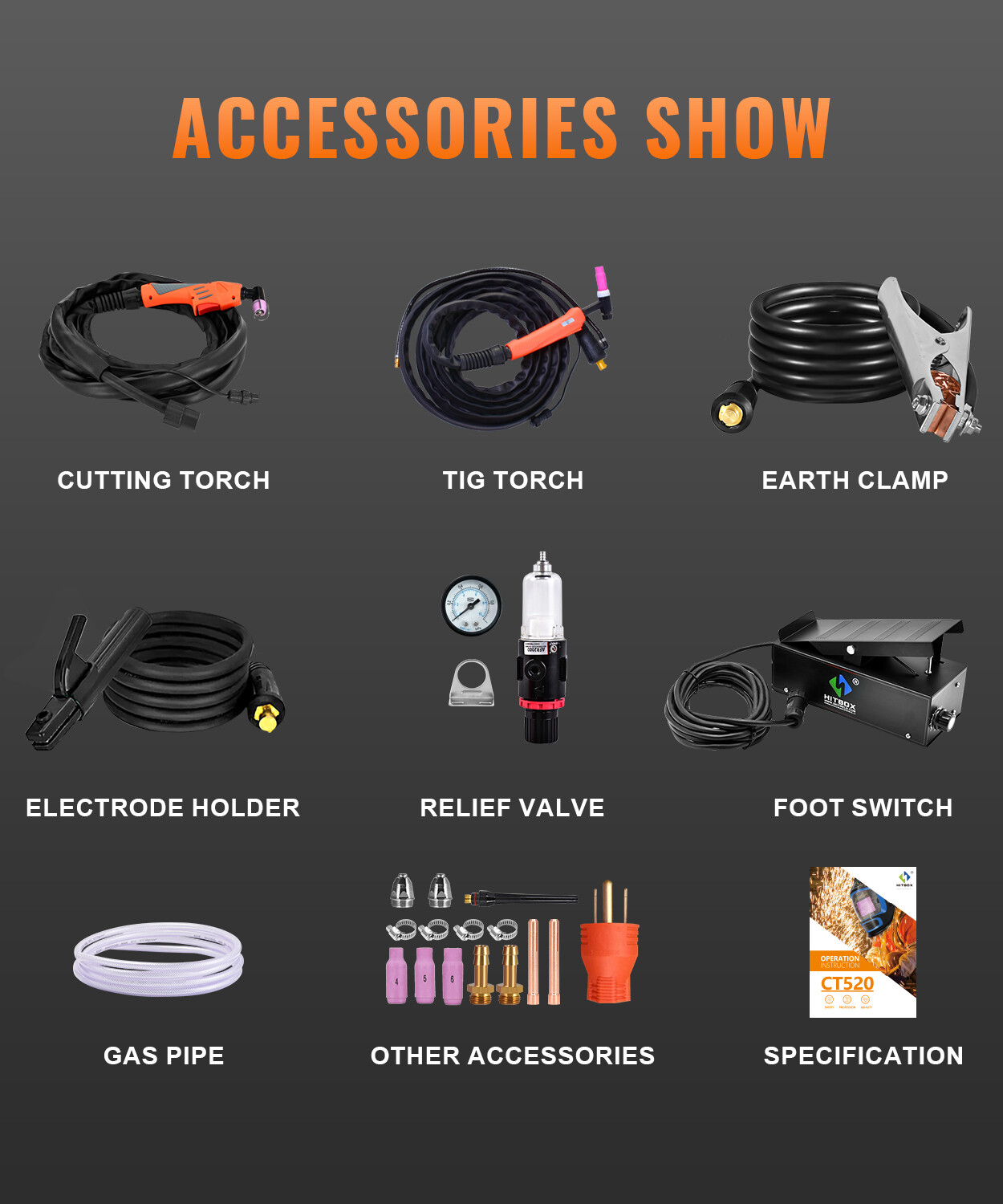 200A Air Plasma Cutter 110V/220V TIG/MMA/Pulse TIG Welder with foot pedal US