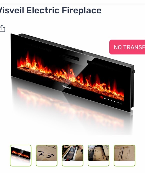 Visveli Electric Fireplace