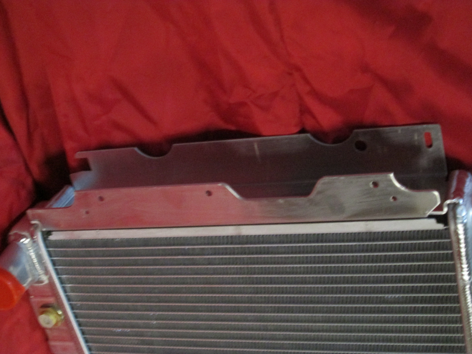 1966-72 Mopar B & E Body Black Aluminum 26" Radiator Roadrunner Challenger Cuda