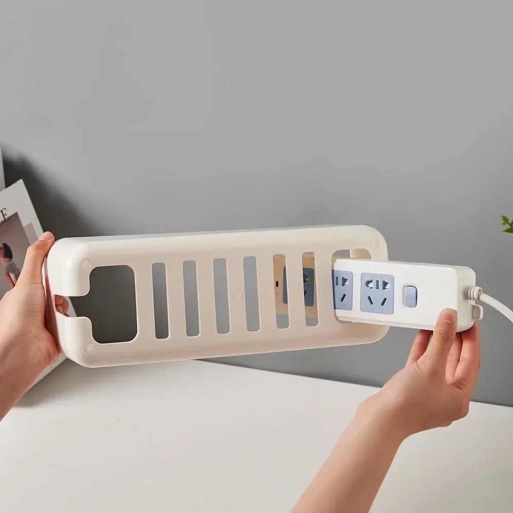 Cable Management Box Wire organizer Hide Power Strip & Cords Desk Storage Box