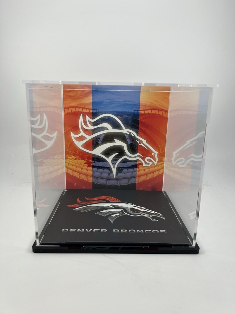 Denver Broncos Custom Mini Helmet Display or Card Display