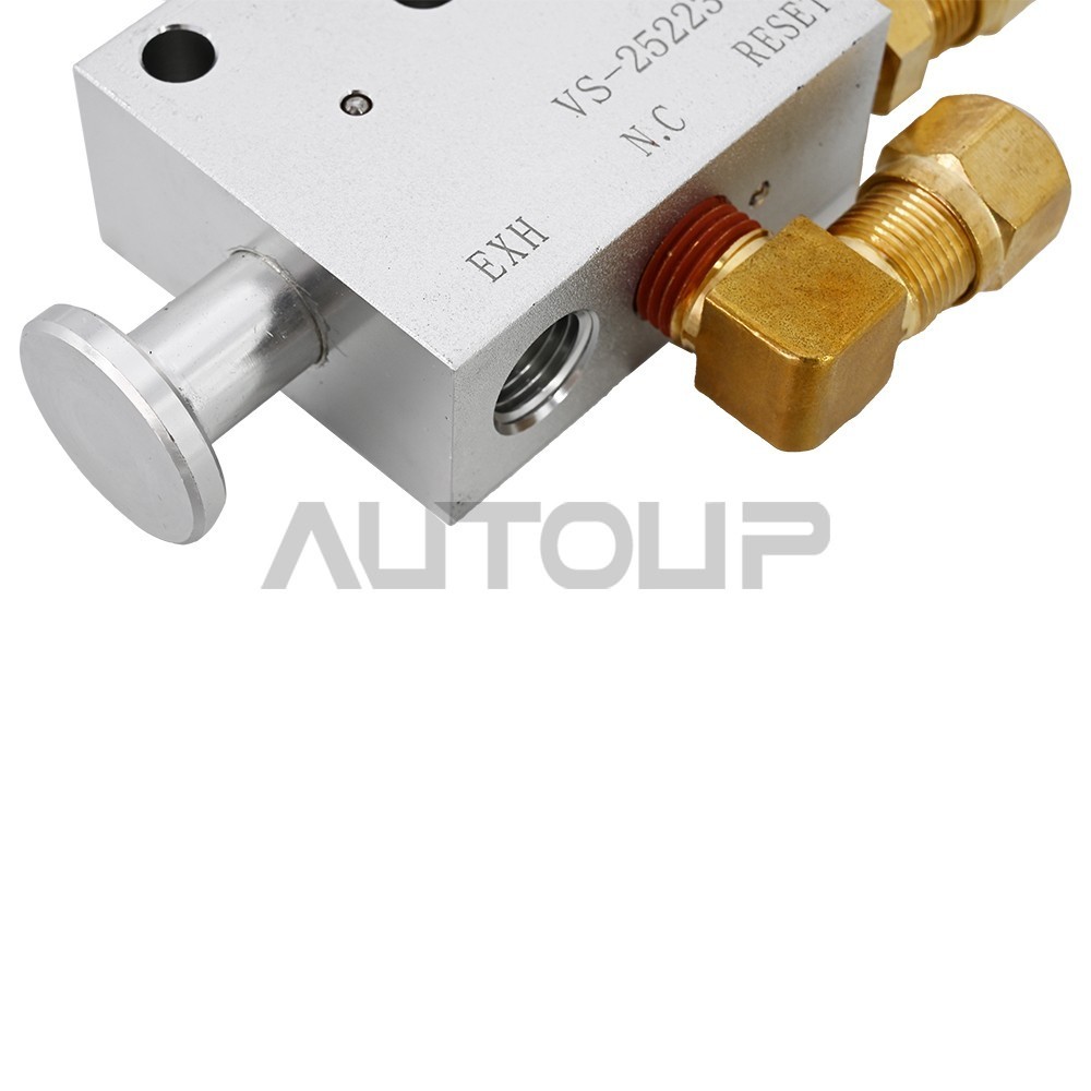 New 3-Way Auto Reset Valve w/Fittings Replaces For Hendrickson VS25224 VS25223