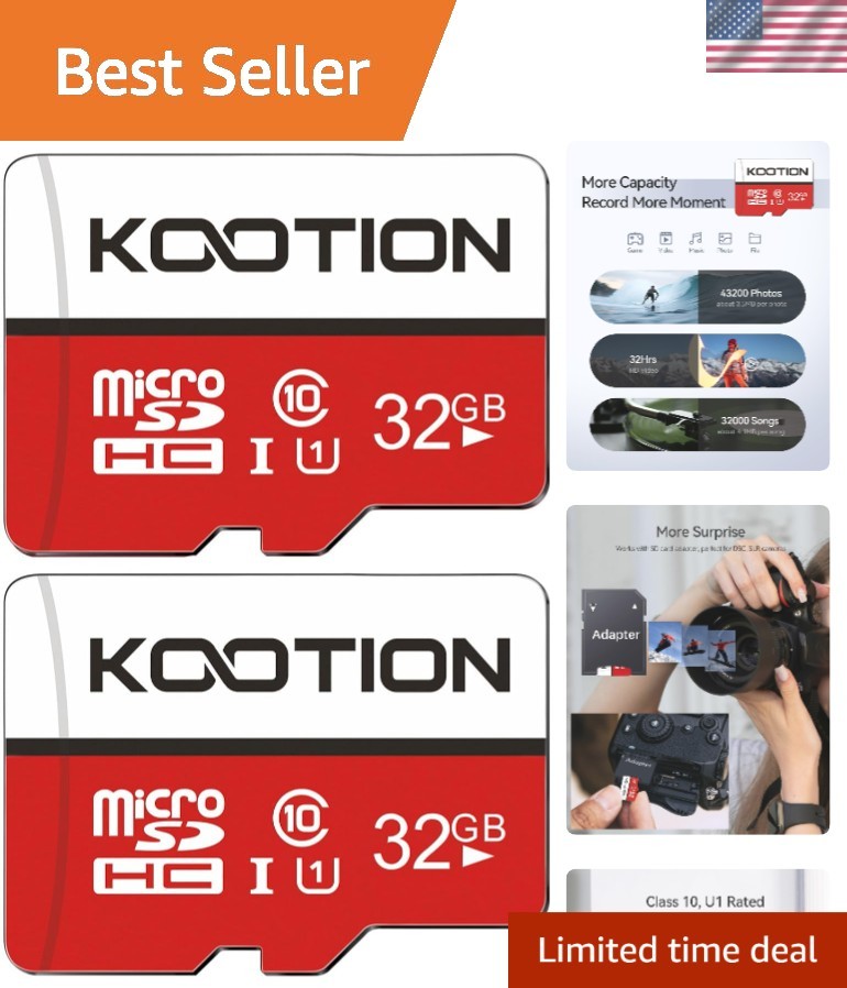 32GB Micro SD Card 2-Pack – High-Speed Class 10 UHS-I Memory for Every Device