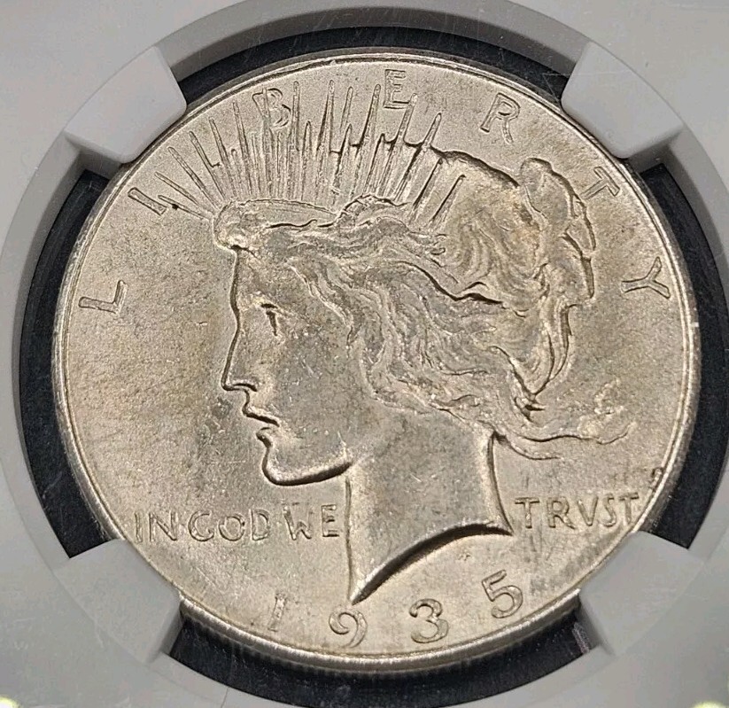 1935 Peace Dollar | NGC AU58