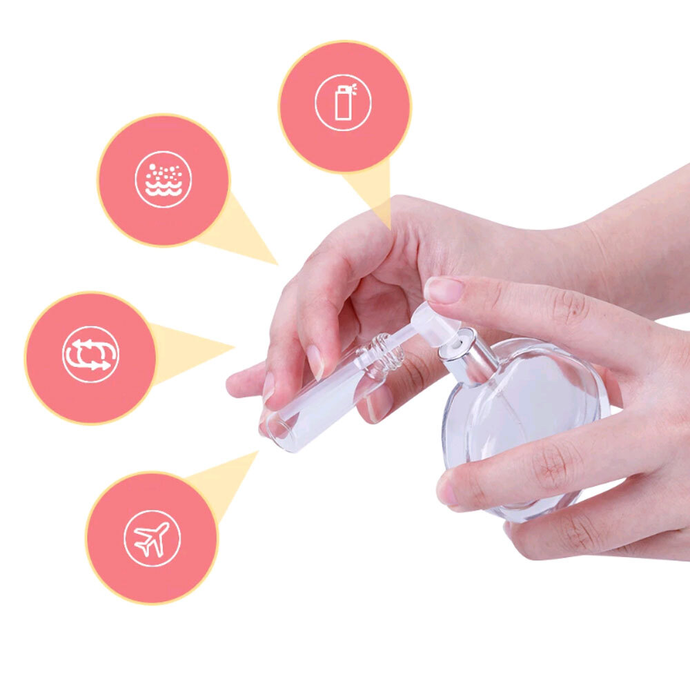 4x Perfume Refill Tools Diffuser Funnels Spray Cosmetic Pump Dispenser Portable