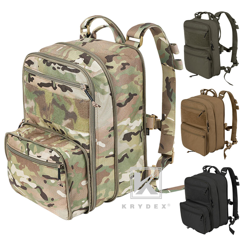 KRYDEX D3 Flatpack Tactical Expandable Backpack 23L MOLLE Travel Expanded Pack