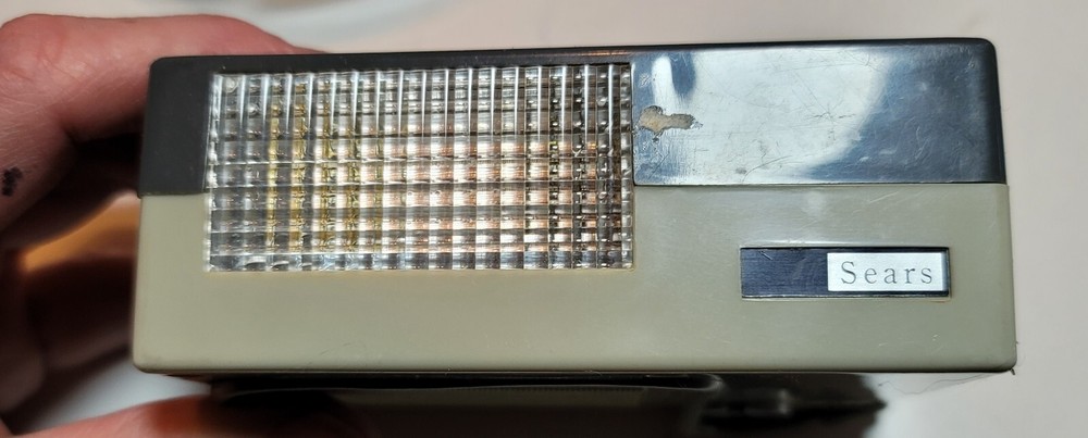 Vintage Sears Transistorized Electronic Flash, Orig Boxes. Incl Cable Untested