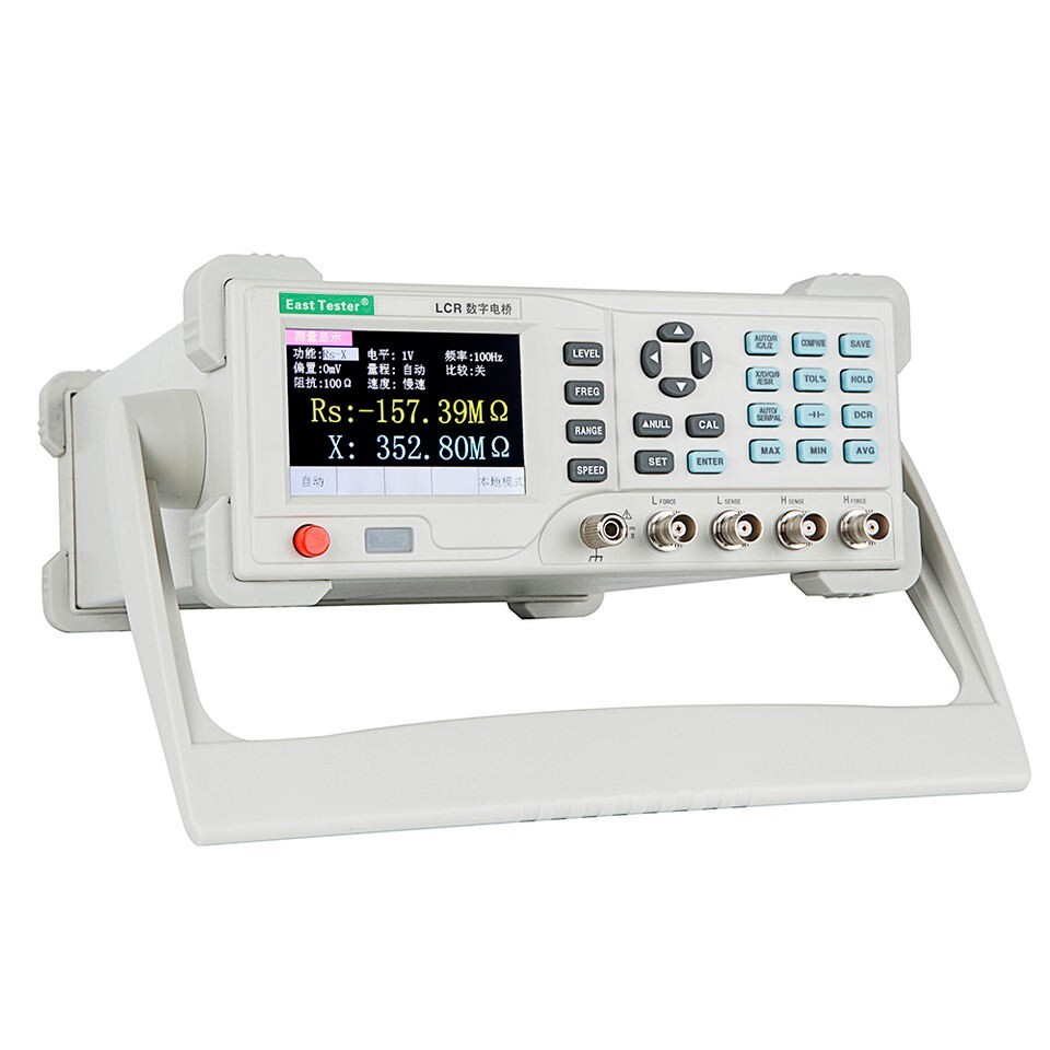 Benchtop LCR Bridge Meter DCR Mode 10Hz-20kHz Frequency Continuously Adjustable