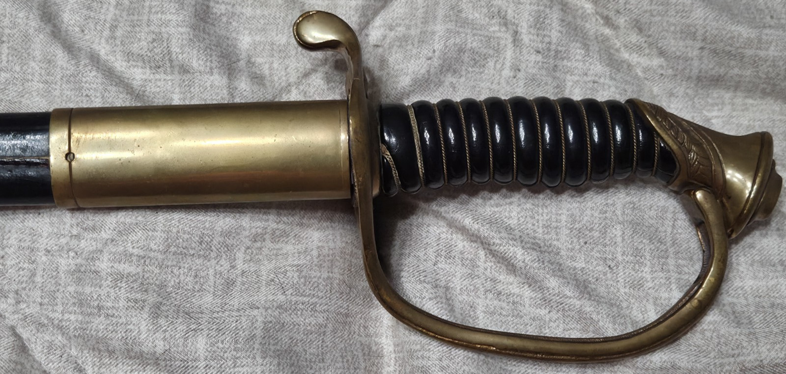 Hilborn Hamburger Solingen US Marines Officer Dress Sword Used